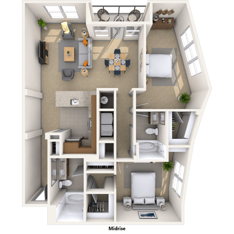Floorplan image of unit 530