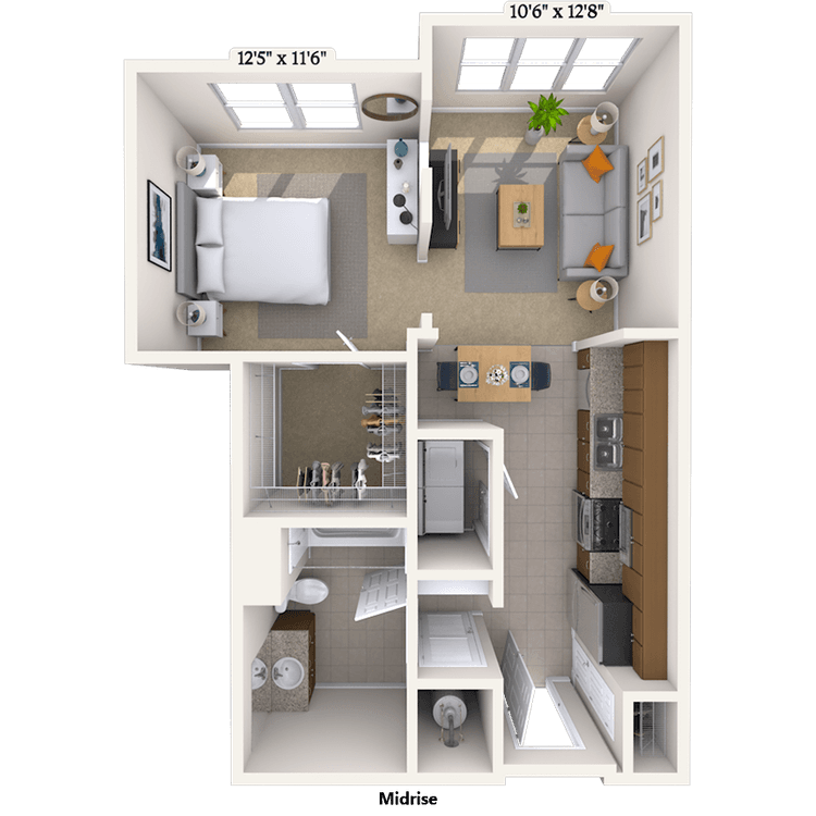 Floorplan image of unit 639