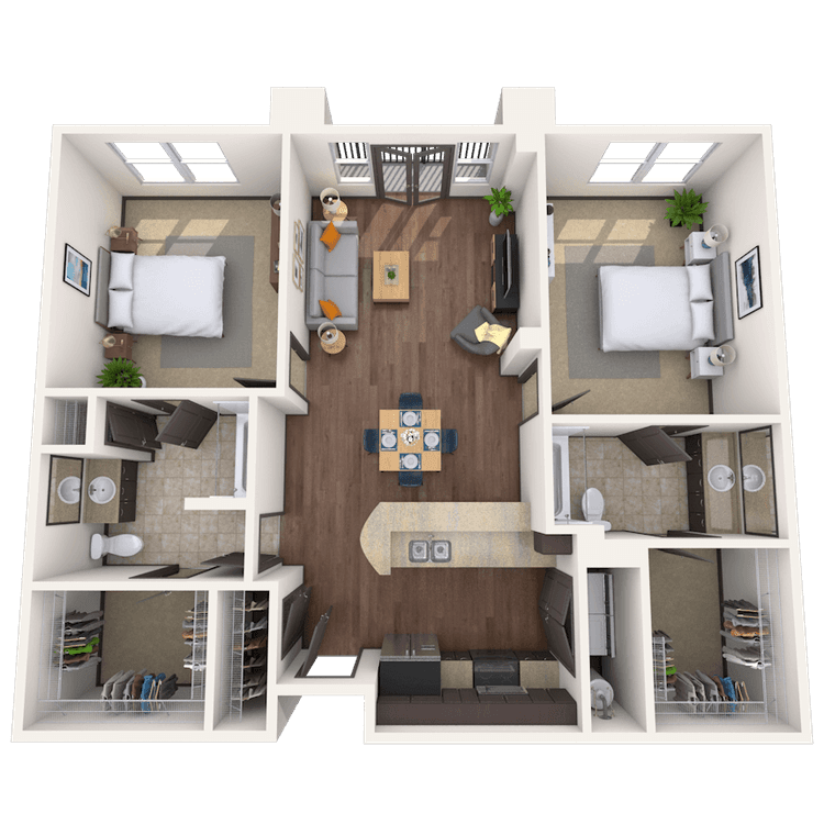 Floorplan image of unit 2201