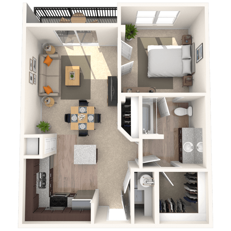Floorplan image of unit 3521