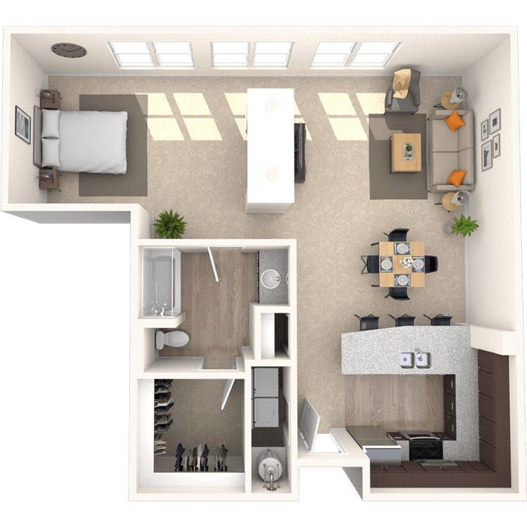 Floorplan image of unit 4508