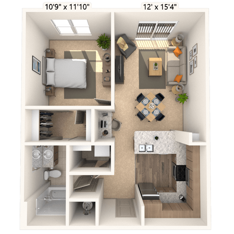 Floorplan image of unit 14210