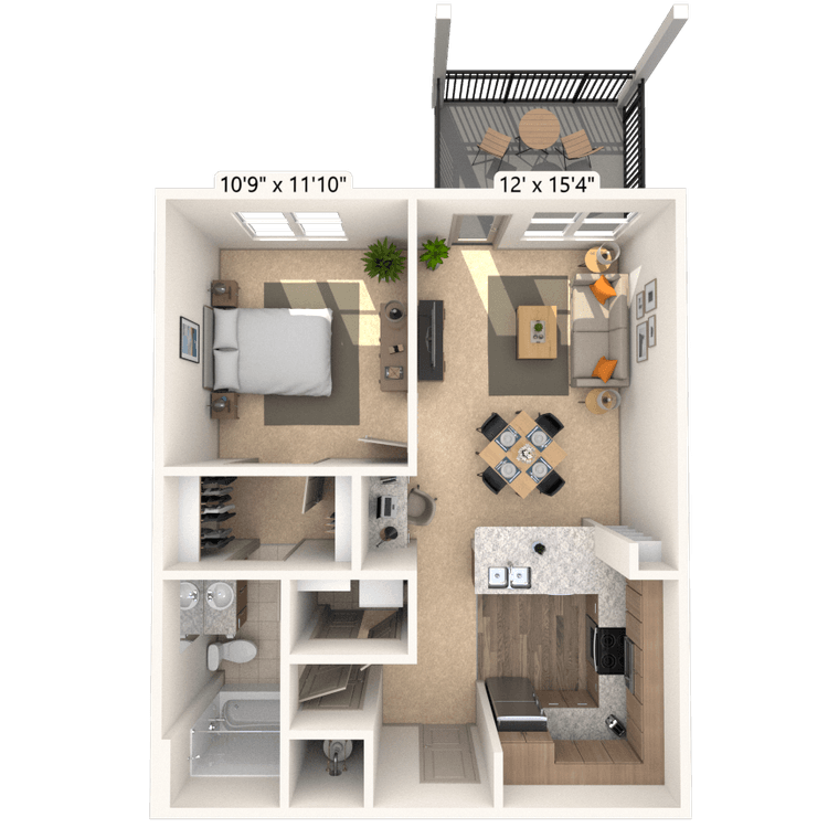 Floorplan image of unit 17003