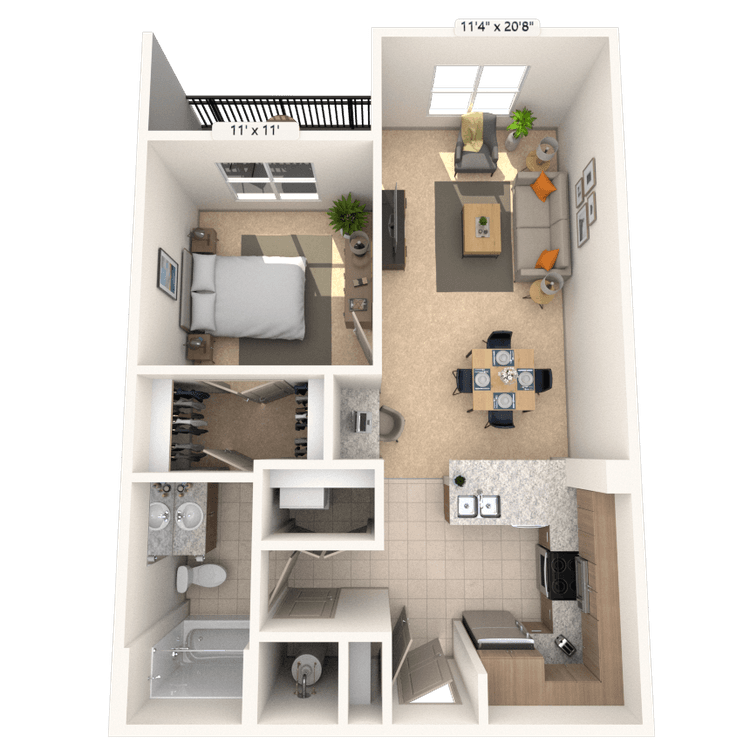 Floorplan image of unit I 8329