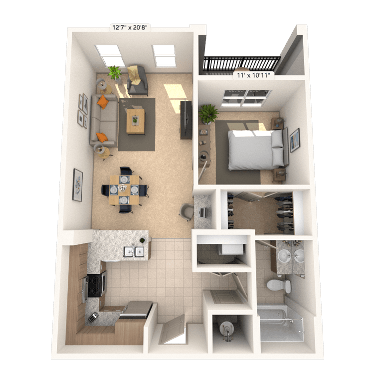 Floorplan image of unit I 8211