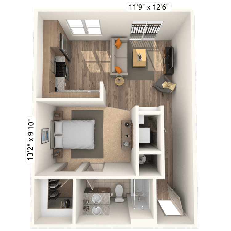 Floorplan image of unit 18216