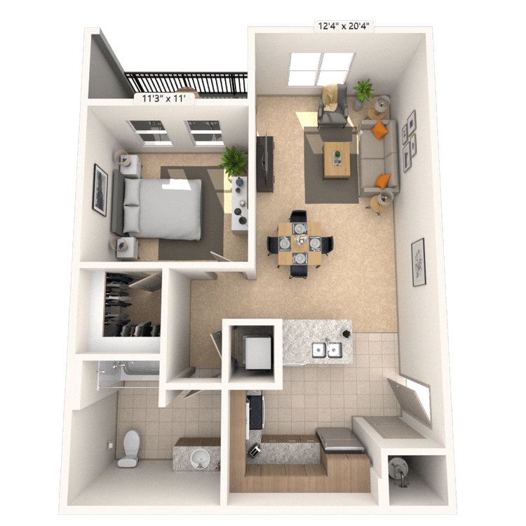 Floorplan image of unit I 9006