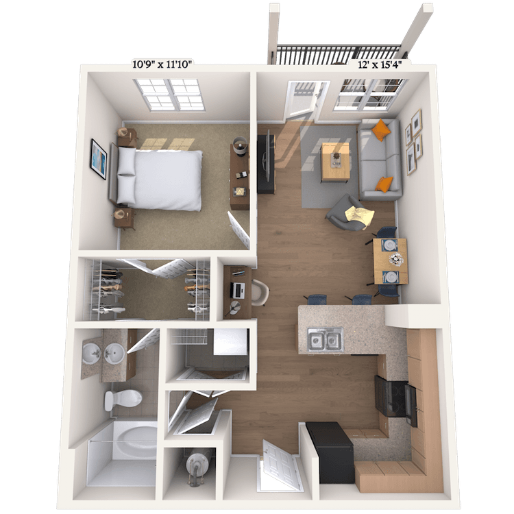 Floorplan image of unit 34213