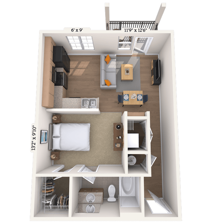 Floorplan image of unit 16103