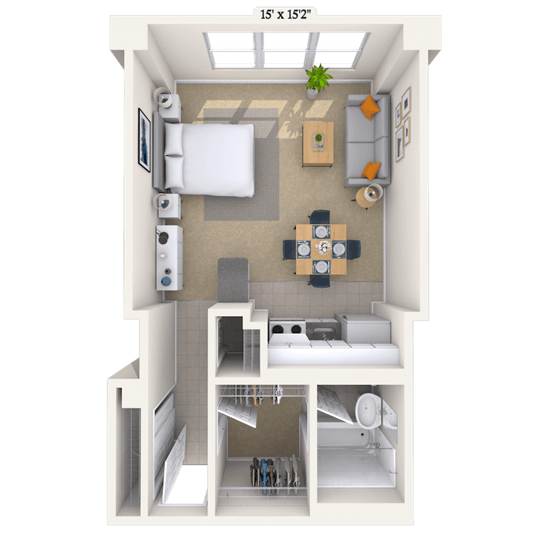 Floorplan image of unit 310