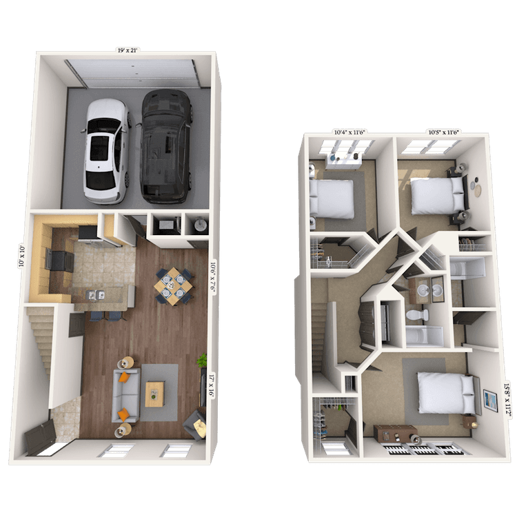 Floorplan image of unit 10103