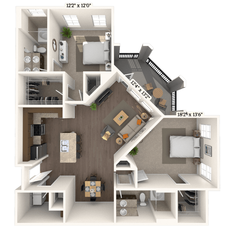 Floorplan image of unit 5100