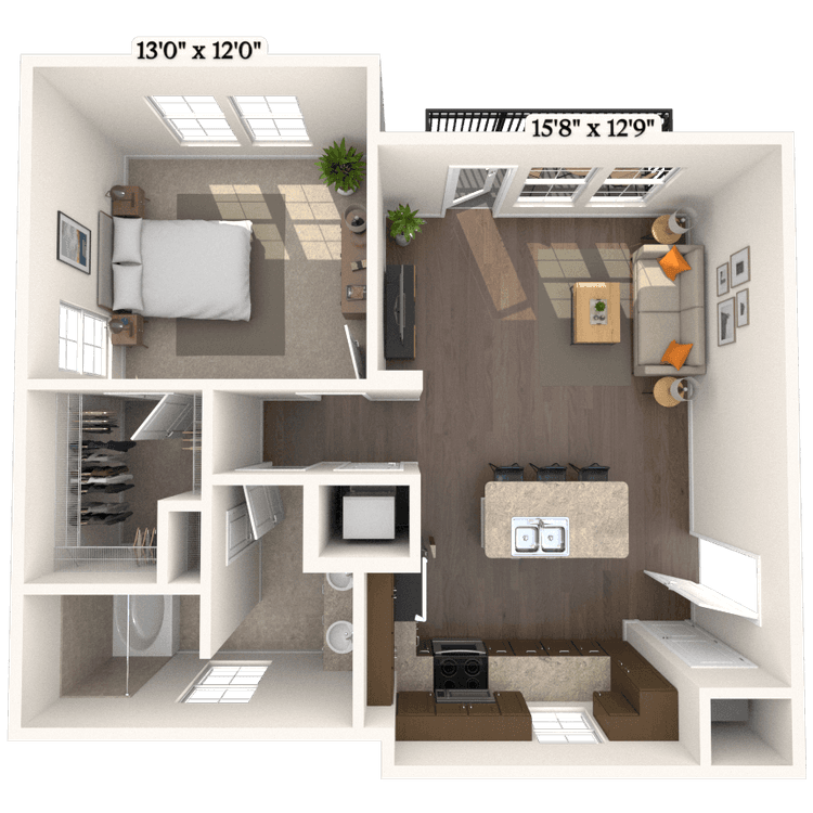 Floorplan image of unit C6101