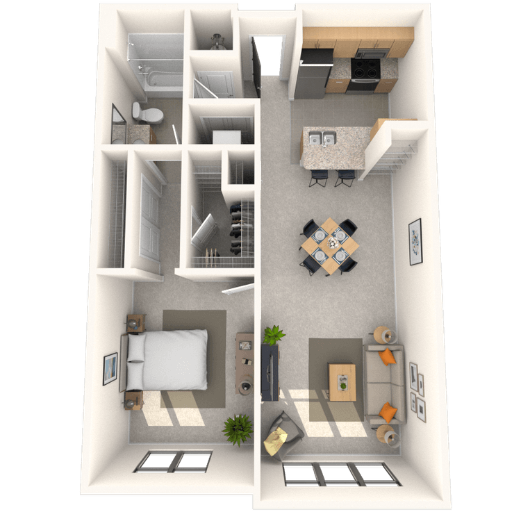 Floorplan image of unit 234JC2