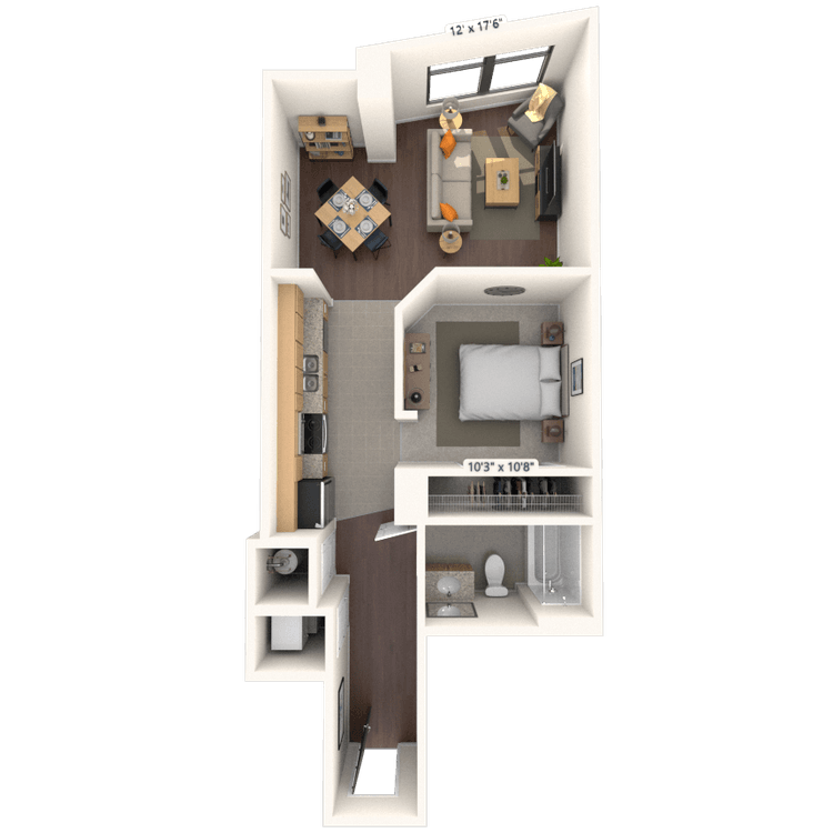 Floorplan image of unit 409HL2