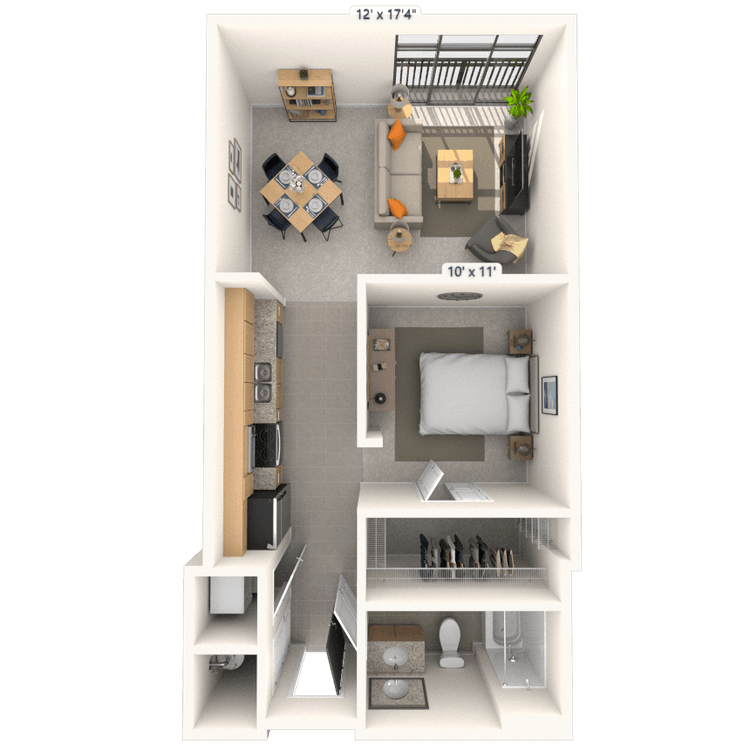 Floorplan image of unit 426JC2