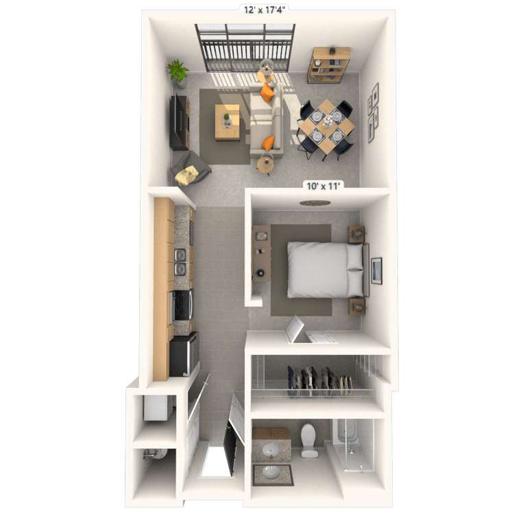 Floorplan image of unit 431JC2