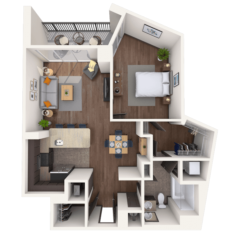 Floorplan image of unit 908
