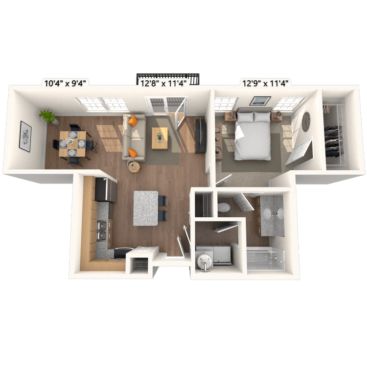 Floorplan image of unit 4113
