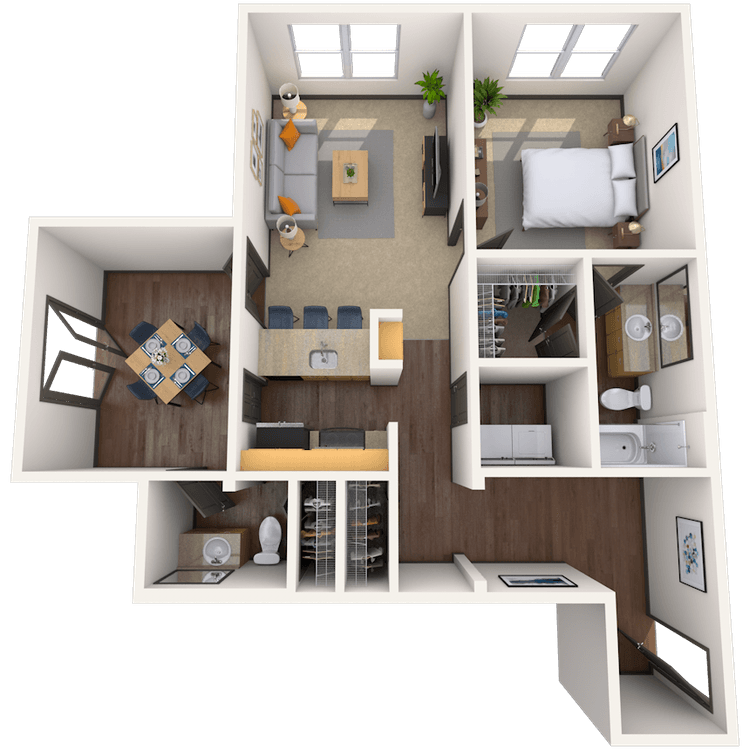 Floorplan image of unit 2103