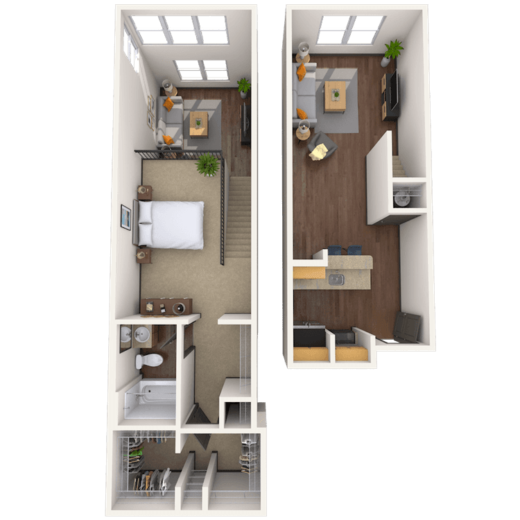 Floorplan image of unit 3043