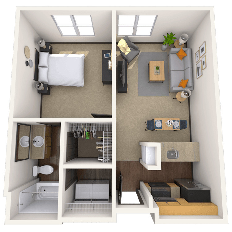 Floorplan image of unit 4023