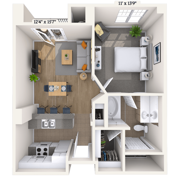 Floorplan image of unit 131