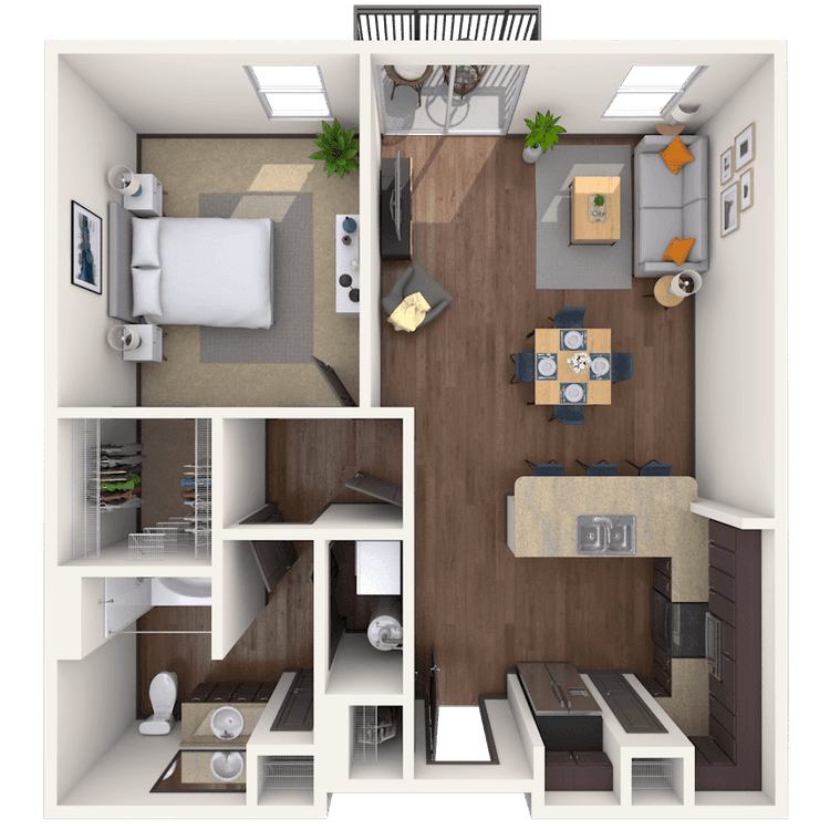 Floorplan image of unit 3134