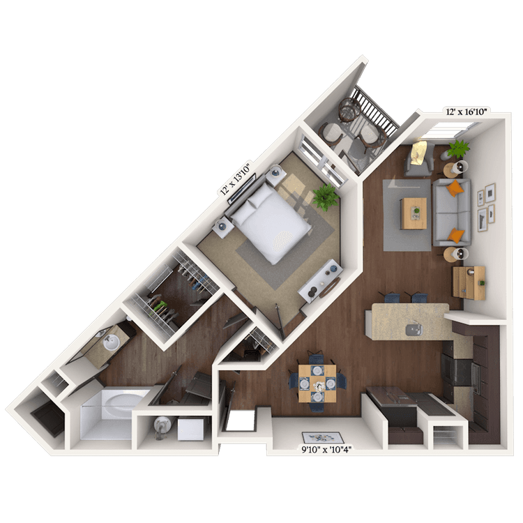Floorplan image of unit 3244