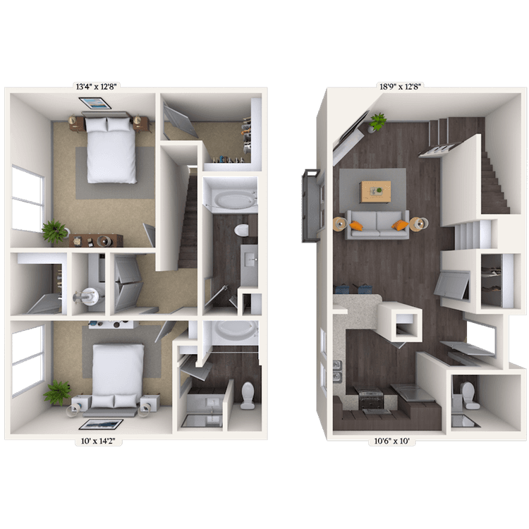 Floorplan image of unit 31025