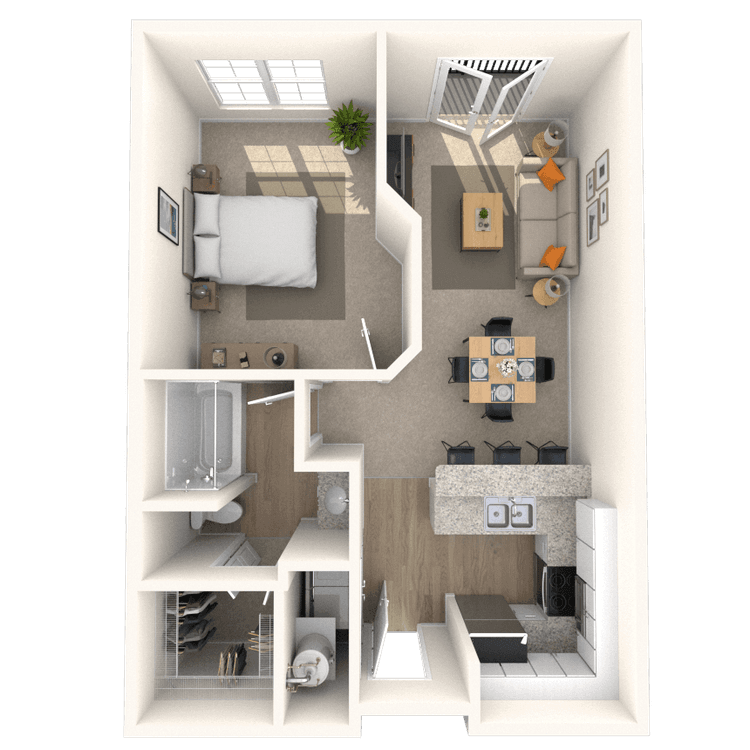 Floorplan image of unit 3256