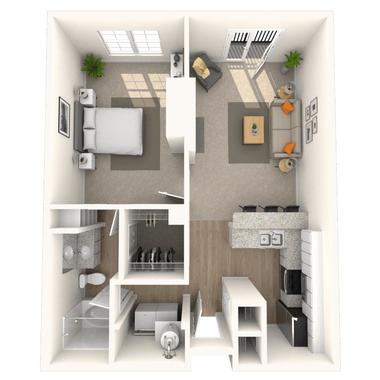 Floorplan image of unit 3268