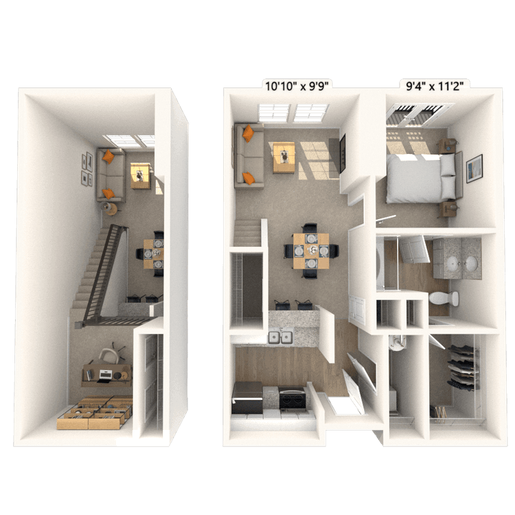 Floorplan image of unit 4908