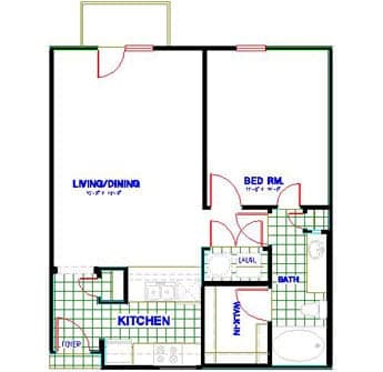 Floorplan image of unit 2337
