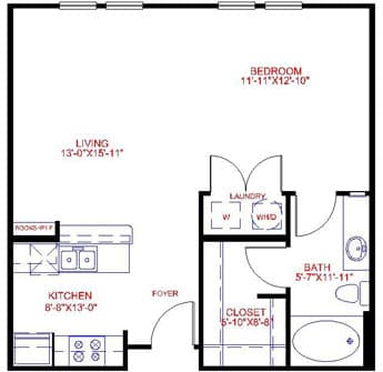 Floorplan image of unit 2812