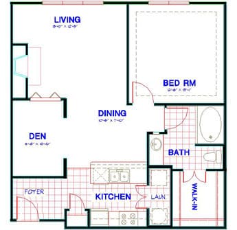 Floorplan image of unit 3106