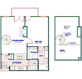 Floorplan image of unit 4304