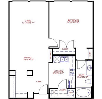 Floorplan image of unit 4743