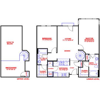 Floorplan image of unit 4922