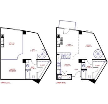 Floorplan image of unit 6837
