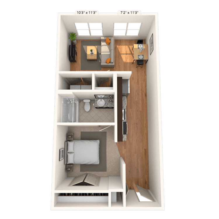 Floorplan image of unit 5125