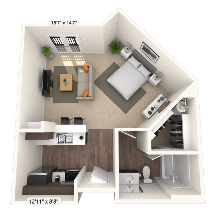 Floorplan image of unit 2356