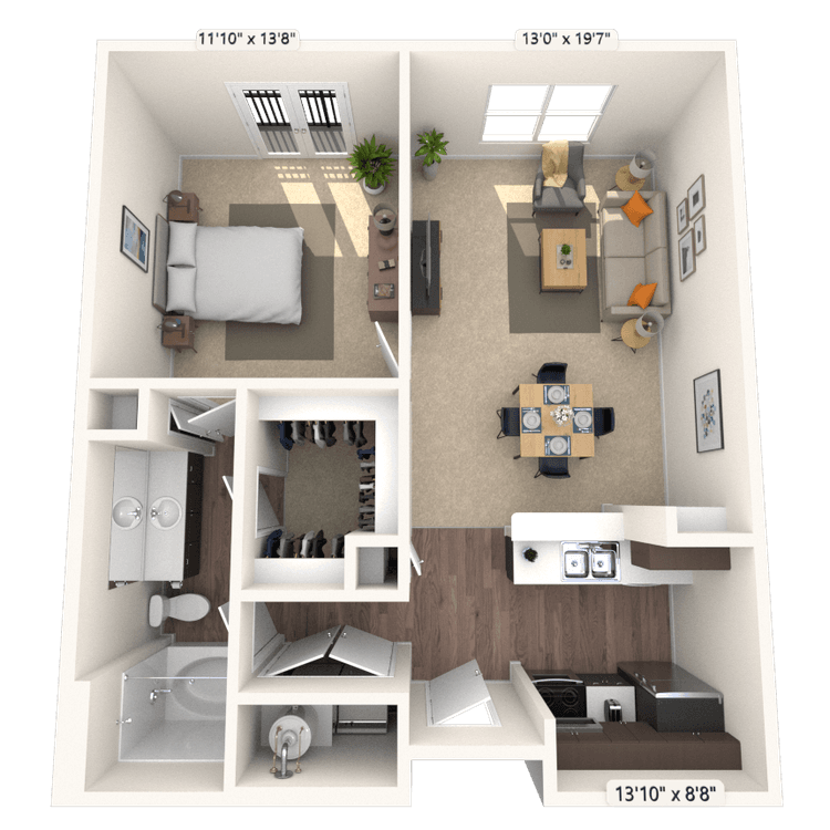 Floorplan image of unit 2349