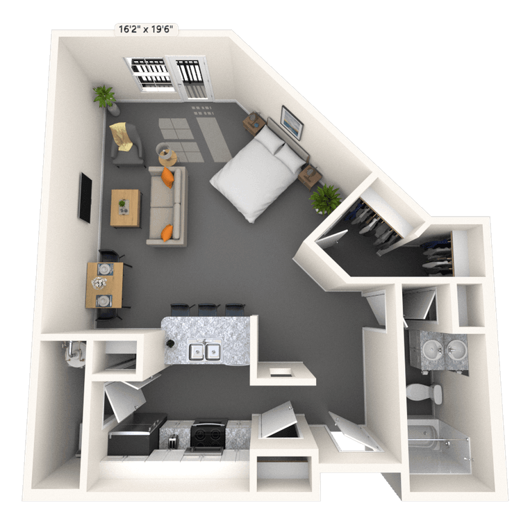 Floorplan image of unit 3256