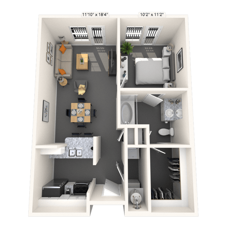 Floorplan image of unit 2235