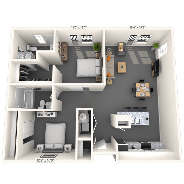 Floorplan image of unit 2134