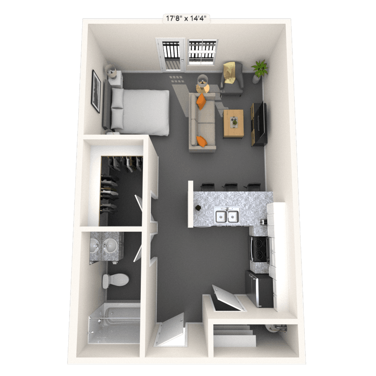Floorplan image of unit 2266