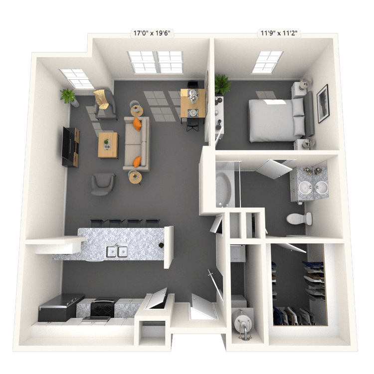 Floorplan image of unit 3236