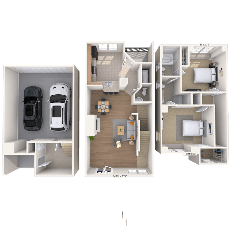 Floorplan image of unit 1224