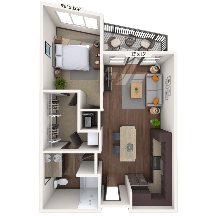 Floorplan image of unit II 315